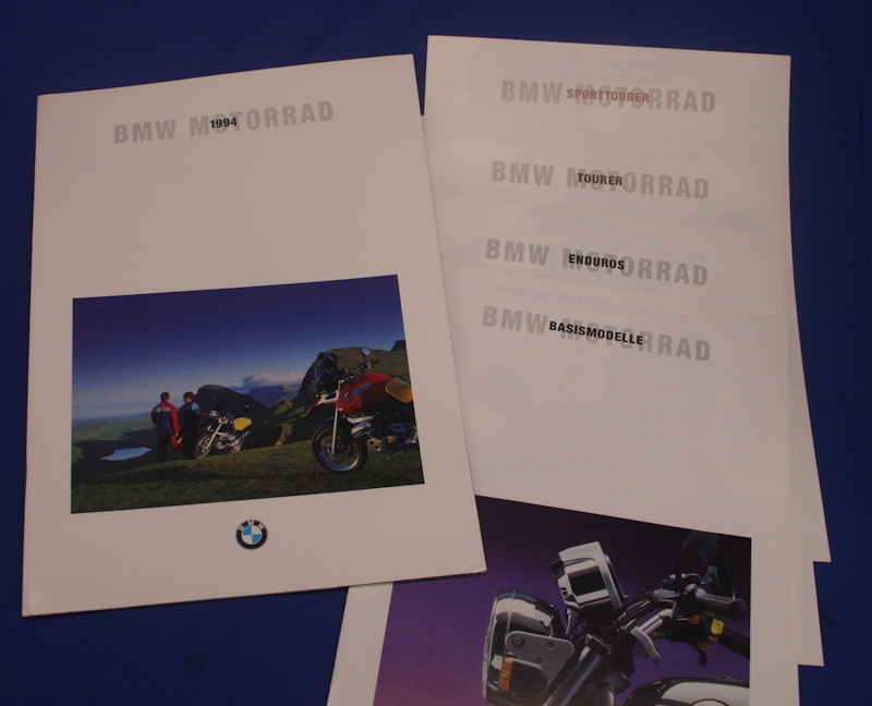 Prospekt BMW Motorr&auml;der 1994 deutsche Ausg.8/93 44 Seitig