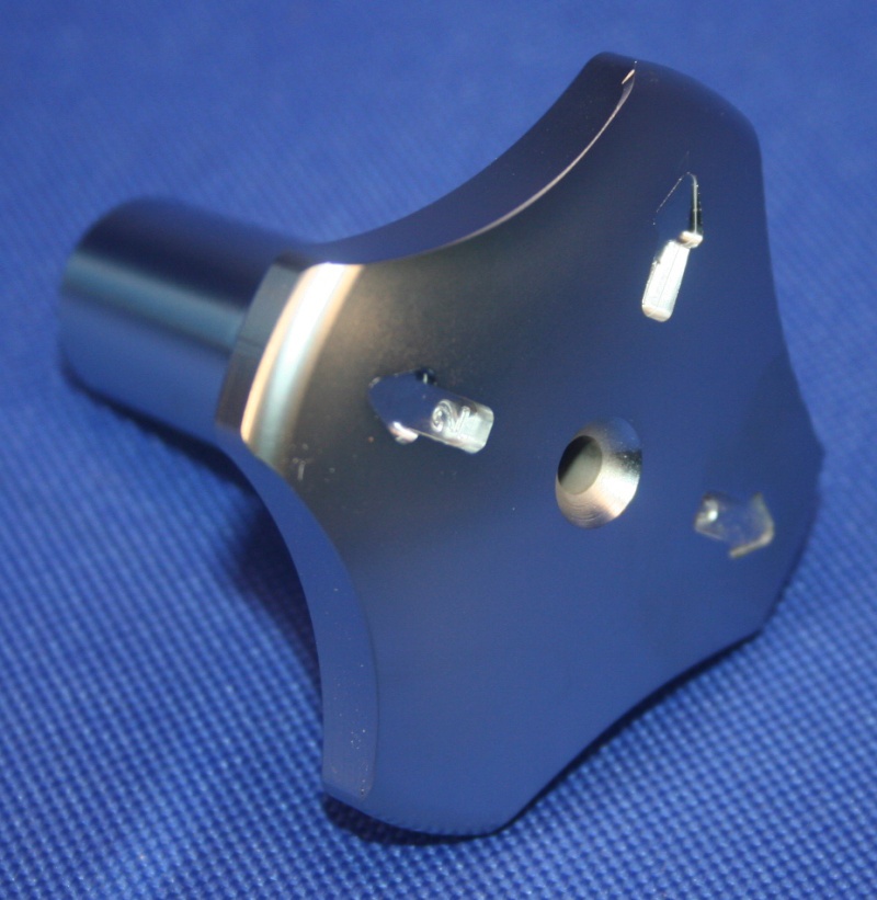 Griff Lenkungsdämpfer /6- Edelstahl matt