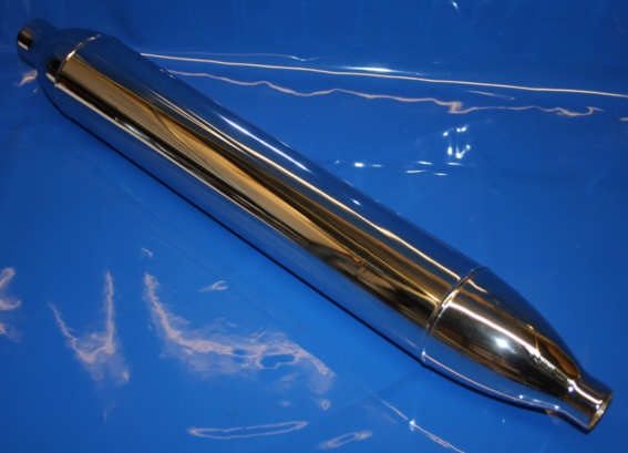 Schalldämpfer R51/3 67/2/3 li.chrom Torpedo Nachfertigung