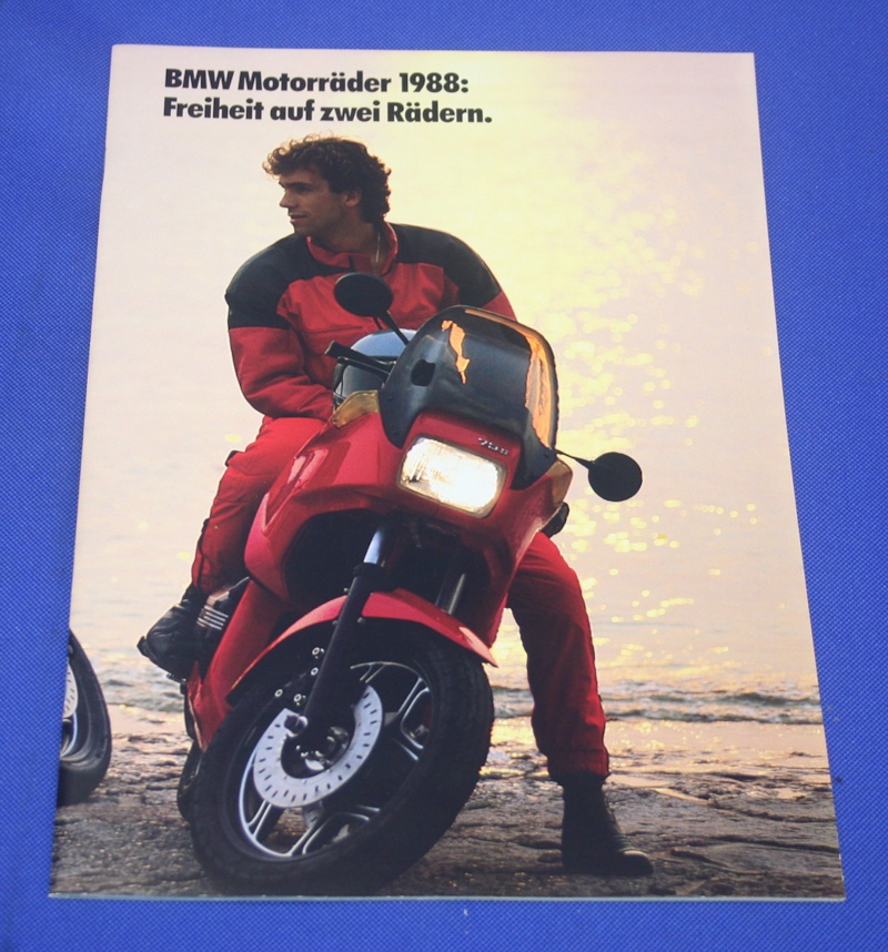 Prospekt BMW Motorr&auml;der 1988 deutsche Ausg.8/1988 32 Seitig