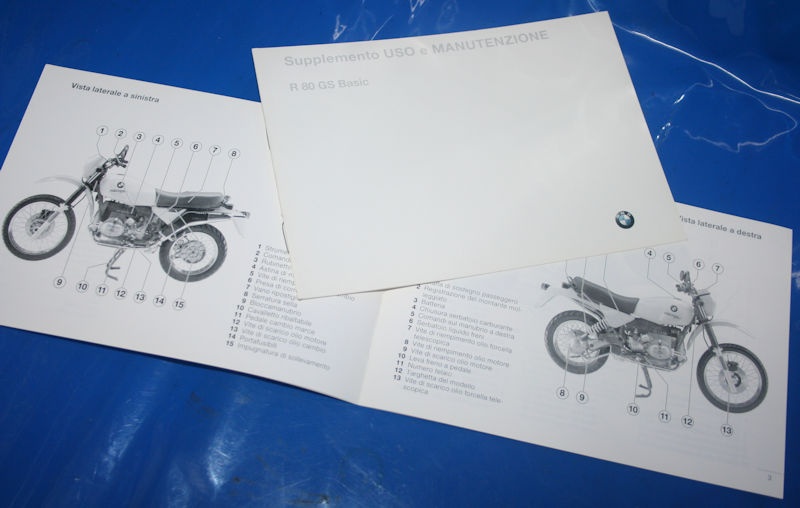 Betriebsanleitung R80GS Basic Zusatz 91- italiano