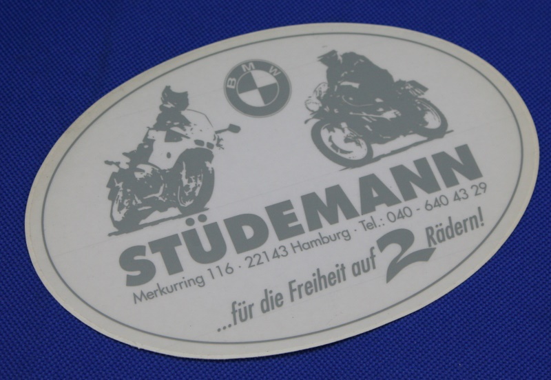 Aufkleber Stüdemann Hamburg oval ca. 100x150mm
