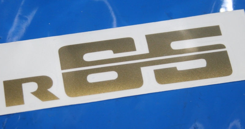 Aufkleber R65 gold Batterieabdeckung 78-84