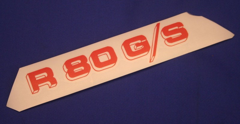 Aufkleber R80G/S links wei&szlig;/rot f.Batterieabdeckung