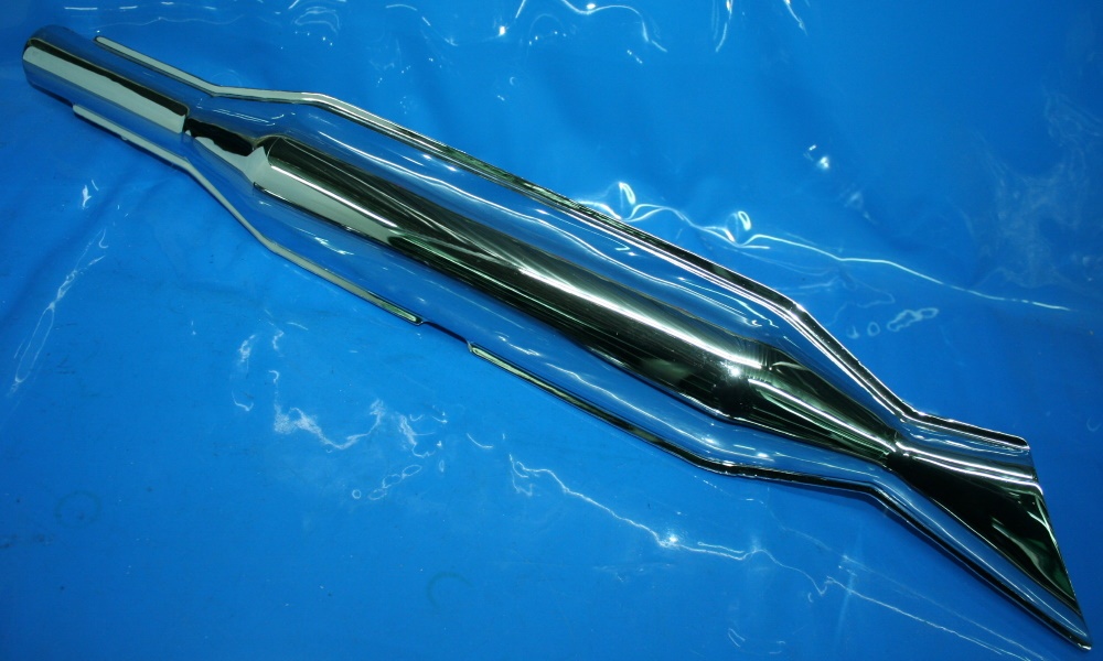 Schalldämpfer R35 chrom Nachfertigung