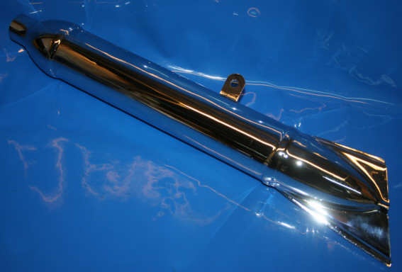 Schalldämpfer R25 R25/2 chrom Fisch Nachfertigung