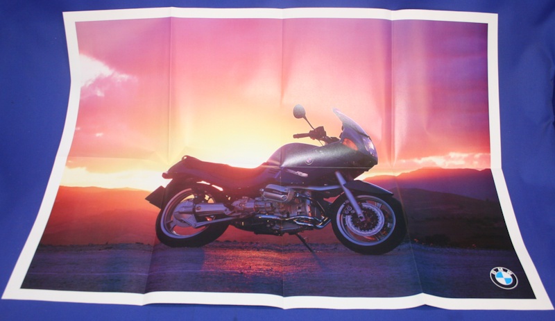 Poster BMW Motorr&auml;der 1995 deutsche Ausg.9/94 ca.800x590mm