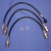 Stahlflex-Bremsschlauch R100RS 81- 3 tlg. schwarz/silber