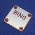 Typenschild BING Vergaser 64/32.. blanko