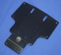 Halter Nummernschild R1200C schwarz Blech