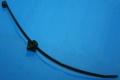 Kabelbinder 200mm schwarz mit Halter