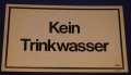 Hinweischild Kein Trinkwasser ca. 25x15cm ws