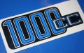 Adesivo copri batteria 1000cc argenteo/blu f.a 9/1980
