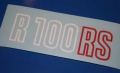 Aufkleber R100RS weiß/rot 81-84 Batterieabdeckung