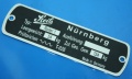 Typenschild für RS1 am Rahmen Steib (Roller 1)