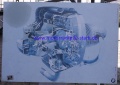 Poster Boxer 1983 auf Sperrholz ca. 840x580mm GEBRAUCHT !